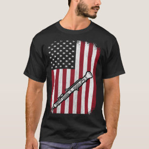 hobo Amerikaanse vlaggenhoboïst 4 juli T-shirt
