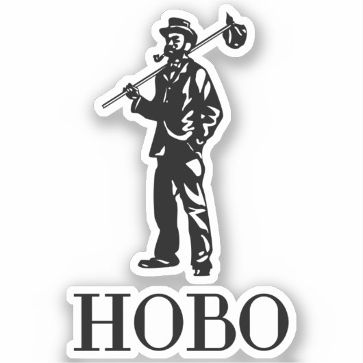 HOBO Authentic Original Premium Design Sticker (Voorkant)