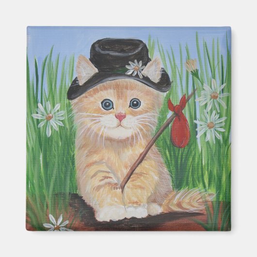 Hobo Cat Magnet (Voorkant)