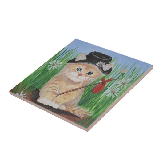 Hobo Cat Tegeltje (Zijkant)