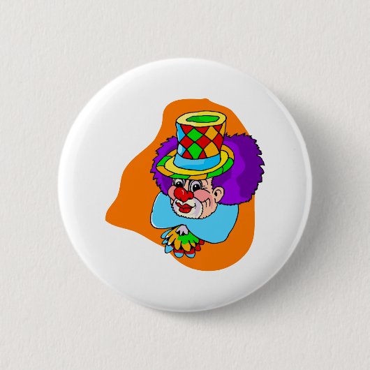 Hobo Clown Head Ronde Button 5,7 Cm (Voorkant)