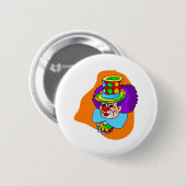 Hobo Clown Head Ronde Button 5,7 Cm (Voorkant /achterkant)
