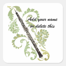 Hobo en gebladerte vierkante sticker