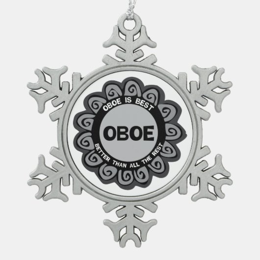 Hobo is de beste tin sneeuwvlok ornament (Voorkant)