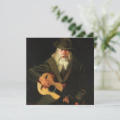 Hobo Musicus (gitarist Old Man) () Kaart (Staand voorkant)
