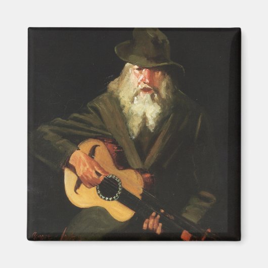 Hobo Musicus (gitarist Old Man) () Magneet (Voorkant)