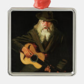 Hobo Musicus (gitarist Old Man) () Metalen Ornament (Voorkant)