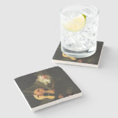 Hobo Musicus (gitarist Old Man) () Stenen Onderzetter (Zijkant)