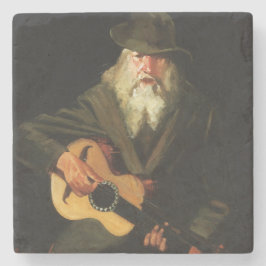 Hobo Musicus (gitarist Old Man) () Stenen Onderzetter