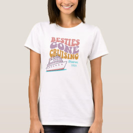 Hobo Pastel Kleuren Besties Gone Cruising T-shirt