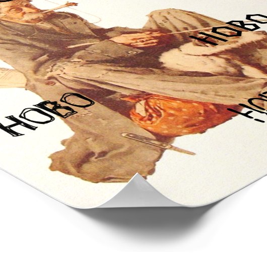 Hobo-Poster Poster (Hoek)