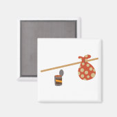 Hobo Sack Magneet (Voorkant / Achterkant)