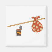 Hobo Sack Magneet (Voorkant)