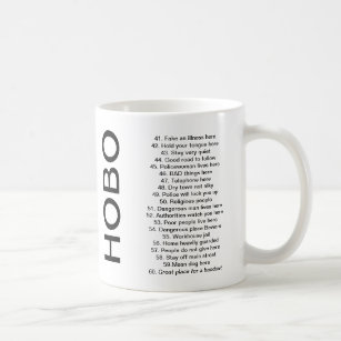 Hobo-signalen en symbolen met betekenisreeks #3 koffiemok