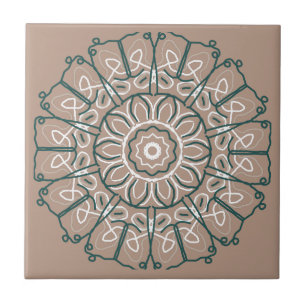 Hobo Single Lace Beige Design Keramische Tegel Tegeltje