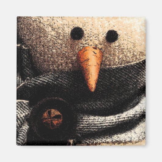 Hobo Snowman Magnet I (Voorkant)
