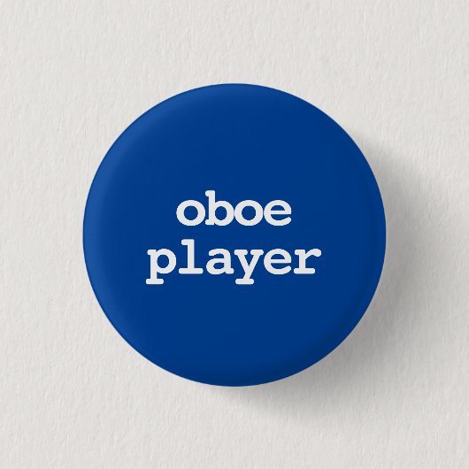 hobo-speler typografie Knop Ronde Button 3,2 Cm (Voorkant)