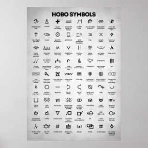 Hobo-symbolen Poster