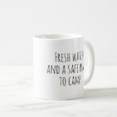 Hobo-teken "Vers water en een veilige plek om kamp Koffiemok (Voorkant rechts)