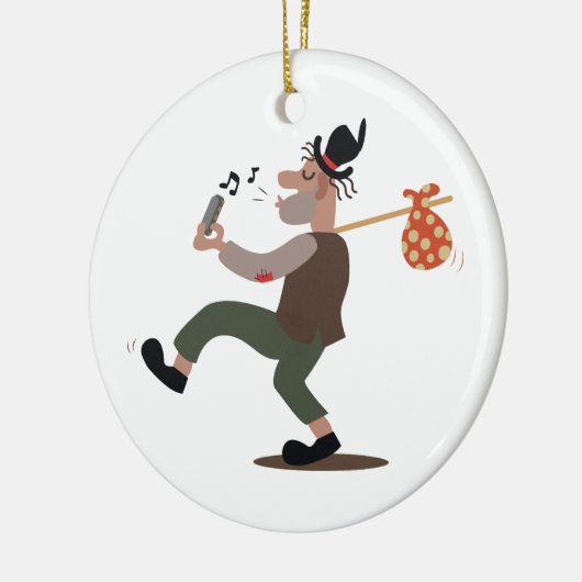 Hobo Whistle Keramisch Ornament (Links)
