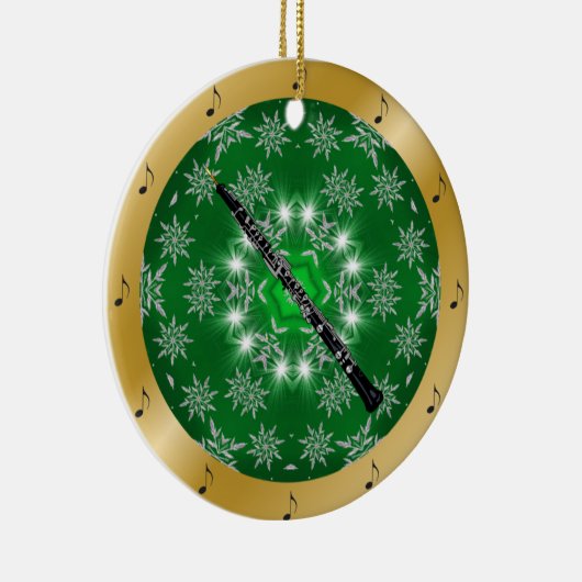 Hobo ~ Zilver ~ Groen ~ Goud ~ Kerstmis ~ Keramisch Ornament (Rechts)