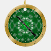 Hobo ~ Zilver ~ Groen ~ Goud ~ Kerstmis ~ Keramisch Ornament (Achterkant)