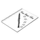 Hoboïst Woodwind Muzikant Muziekdocent Custom Notitieboek (Linkerzijde)