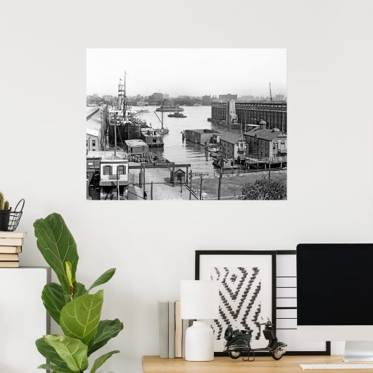 Hoboken Docks Poster (Thuiskantoor)