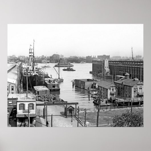 Hoboken Docks Poster (Voorkant)