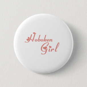 Hoboken Girl-T-shirts Ronde Button 5,7 Cm