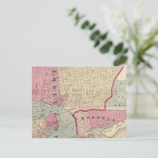 Hoboken, Jersey City Briefkaart (Staand voorkant)