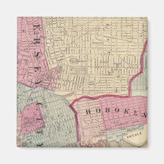 Hoboken, Jersey City Magneet (Voorkant)