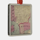 Hoboken, Jersey City Metalen Ornament (Rechts)