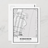 Hoboken Map Briefkaart (Voorkant / Achterkant)