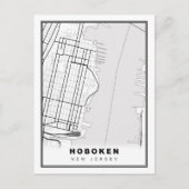 Hoboken Map Briefkaart (Voorkant)