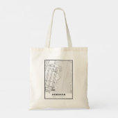 Hoboken Map Tote Bag (Achterkant)