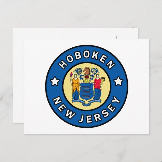 Hoboken New Jersey Briefkaart (Voorkant / Achterkant)