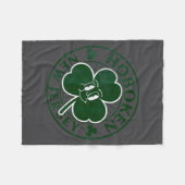 Hoboken New Jersey Irish Shamrock Nj Retro Souveni Fleece Deken (Voorkant (Horizontaal))