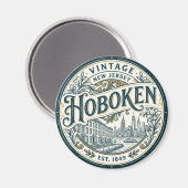 Hoboken New Jersey Magneet (Voorkant / Achterkant)