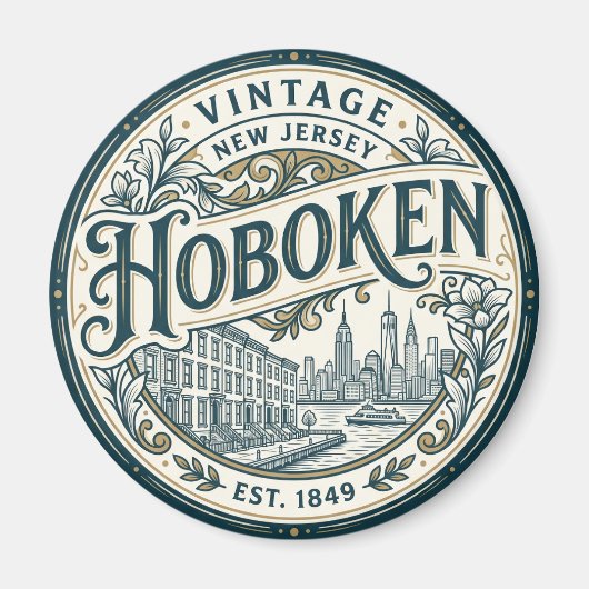Hoboken New Jersey Magneet (Voorkant)