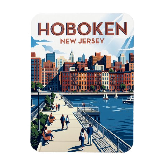 Hoboken (New Jersey) Magneet (Verticaal)