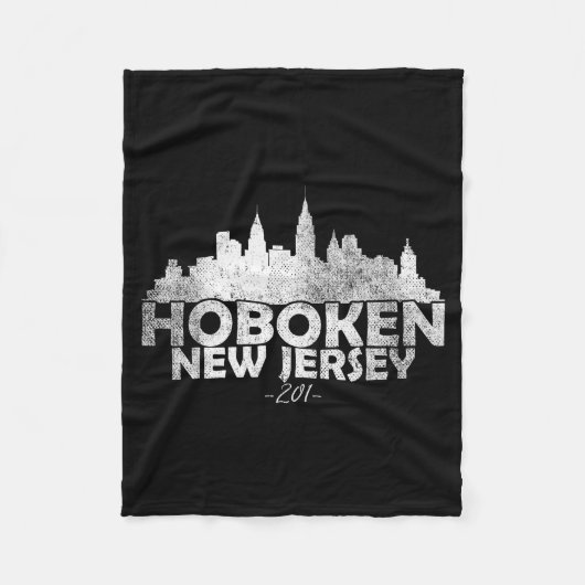 Hoboken New Jersey Nj _ Skyline  Fleece Deken (Voorkant)