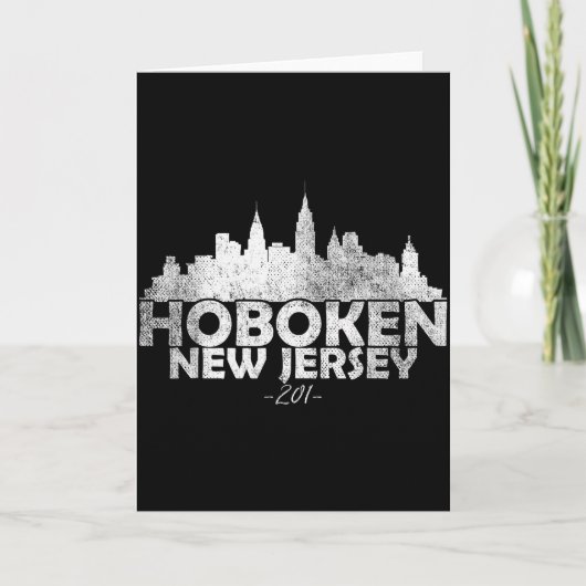 Hoboken New Jersey Nj _ Skyline Kaart (Voorkant)