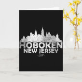 Hoboken New Jersey Nj _ Skyline Kaart (Gele Bloem)