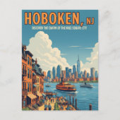  Hoboken New Jersey Reizen Briefkaart (Voorkant)