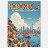  Hoboken New Jersey Reizen Magneet (Voorkant)