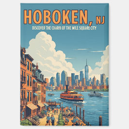  Hoboken New Jersey Reizen Magneet