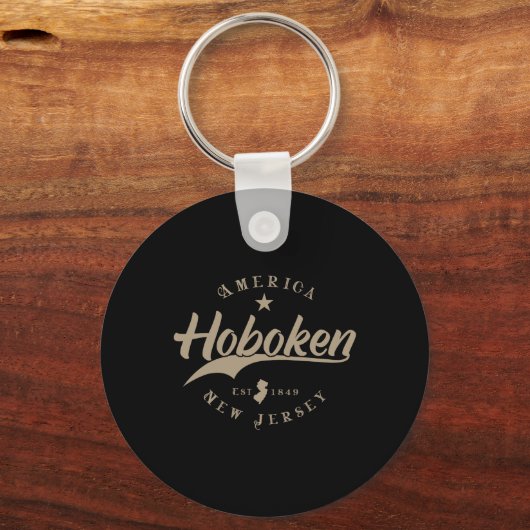 Hoboken New Jersey Sleutelhanger (Voorkant)
