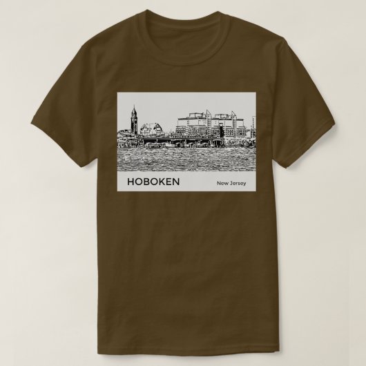 Hoboken New Jersey T-shirt (Design voorkant)