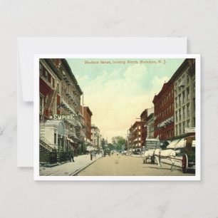 Hoboken NJ, Hudson Street 1910 Briefkaart